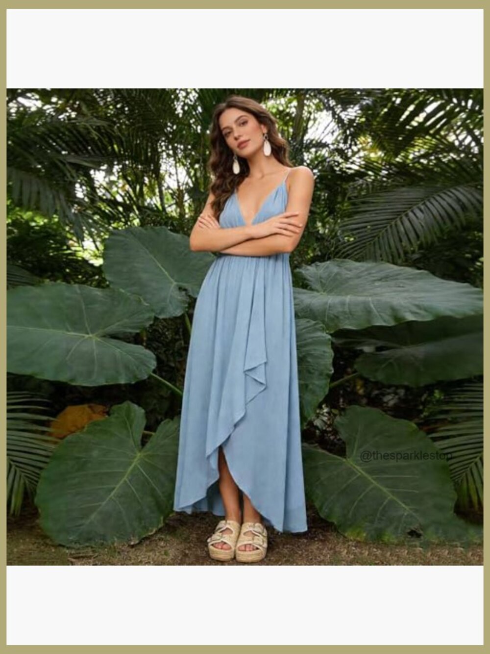 Platform Sandals Espadrille Wedges Woven Raffia Straw Sandals Double Buckle - Picture 4 of 7
